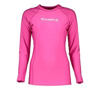 O'Neill Wetsuits Damen Basic Skins Long Sleeve Rash Guard, Gilet Donna, Colore: Rosa, L