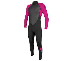 O'Neill Wetsuits Girl Reactor II - Muta Intera con Zip Posteriore, Colore Marrone, 12 Anni