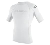 ONeill Wetsuits - Maglia da Muta da Uomo Basic Skins Crew Rash Vest, a Maniche Corte, Uomo, Basic Skins S/S Crew, Bianco, 3XL