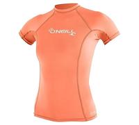 O'Neill Wetsuits - Maglia da Sole da Donna, a Maniche Corte, Modello Basic, Colore: Pompelmo Chiaro, Taglia M