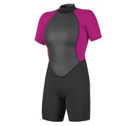 O'Neill Wetsuits - Muta da donna Reactor II con cerniera posteriore da 2 mm, nero/baccha, 4