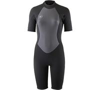 O'Neill Wetsuits Reactor II Back Zip Molla, Muta Donna, Nero, 8