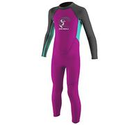 O'Neill Wetsuits Toddler Reactor II-Cerniera Posteriore Completa, Muta Bambini, Bacca/Acqua Chiara/Grafite, 1