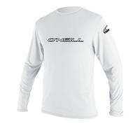 ONEILL WETSUITS Unisex - Bambini Basic Skins Long Sleeve Sun Camicia, White, Size 16