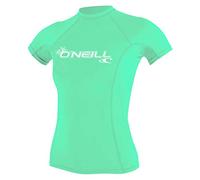 O'Neill Wetsuits Wms Basic Skins Short Sleeve Rash Guard Camicia, Acqua Chiara, M Donna