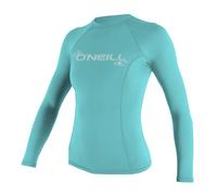 O'Neill Women's Basic L/S Rash Guard - maglia a compressione - donna M Light Blue woman