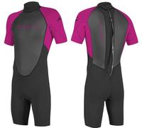 O'Neill Youth Reactor-2 2Mm Back Zip Shorty Neoprene Wetsuit Berry