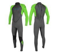 O'Neill Youth Reactor-2 3/2 Back Zip Full Wetsuit Graph/Dayglo 8