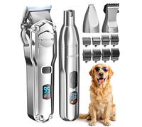 oneisall 4 in 1 Tosatrice per cani con pelo folto/denso