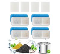 Oneisall Fontana d'acqua per gatti da 2 litri, in acciaio inox, design ultra silenzioso, con 3 filtri, livello dell'acqua visibile