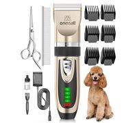 oneisall Macchina per toelettatura silenziosa, macchina professionale per il toelettatura di gatti e cani a pelo folto, tagliacapelli per animali con motore potente