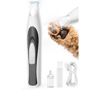 oneisall Tagliazampe per cani con luce a LED, silenzioso, Paw Trim Pro dr zampe, ricaricabile per zampe, occhi, orecchie, viso