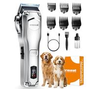 oneisall Tosatrice professionale silenziosa per cani a pelo lungo e folto, tosatrice per cani con lama rimovibile in acciaio inossidabile, cane gatto cavallo, 4 ore di autonomia