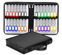 ONEKERUN Portatile Organizer per Cassaforte Con Cerniera Cassetta Sicurezza Chiavi Con 28 Gancio Armadietto Portachiavi Parete Organizer per Chiavi Impermeabile per Scuola Hotel Agenzie Immobiliari