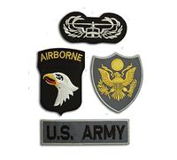 ONEKOOL US Army Airborne Band of Brothers Iron-On Patch Super Set Toppa Toppa termoadesiva Iron on Toppe, da