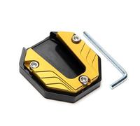 ONEMAJI 1 Pezzo Estensione Cavalletto Laterale Moto per Triumph Tiger Explorer XRT (2016-2017) Piastra Ingranditore Appoggio Supporto Parcheggio,Yellow