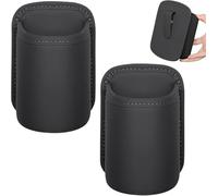 ONEMAJI 2 Pezzi Porta Bicchieri Auto per VW Polo VI 2021-, Supporto Bevande Organizzatore Vano Portaoggetti Interni Accessori Veicolo Telefono,Black
