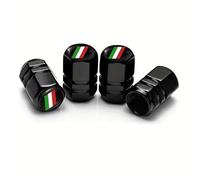 ONEMAJI 4Pezzi Tappi valvole Pneumatici per Mazda 2 II Takumi 2012-2013, coprivalvola Ruota Aria Pneumatico Cappucci Auto valvola Cerchio Stelo Copertura Protezione,C