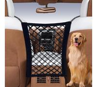 ONEMAJI Barriera per Auto per Cani per Citroen C4 2018-2023, Divisorio Auto per Cani, Rete Elastica per Riporre Oggetti tra I Sedili Anteriori