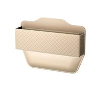 ONEMAJI Organizer Fessura Sedile Auto per Dacia Bigster Duster Jogger Dokker Sandero Stepway Spring Logan Lodgy Catcher Spazio Sedile Anteriore in Pelle PU Scatola di Immagazzinaggio,Beige