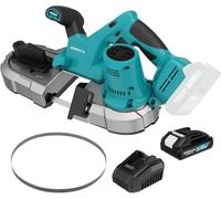 ONEMANA Sierra de Bateria Band Saw 2,5 pollici per Makita con LED, 6 livelli di velocità, nessuna scintilla calda durante il taglio di metallo (batteria inclusa)