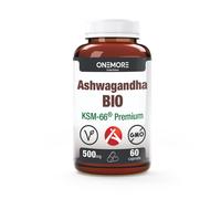 ONEMORE Nutrition Ashwagandha BIO KSM 66 60 Capsule 500 mg Integratore per