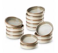 ONEMORE Set di 14 pirottini per creme brûlée, 113,4 g, colore: grigio