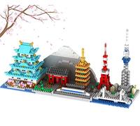 OneNext Giappone Tokyo Skyline Collection Famoso modello di architettura Building Block Set (1350 pezzi) Micro Mini Mattoni Giocattoli Regali per bambini e adulti
