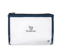 OneNine5 Eco-Friendly Airport Clear Plastic Toiletry Bag, Havelock Blue, Reusable TSA Approved Travel Wash Bag for 100ml Liquid Bottles and Vacation Essentials, 1L Volume