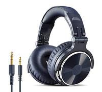 OneOdio - Cuffie da DJ, per controllo e mixing, cuffie in pelle protette, isolamento acustico, girevoli a 90°, cuffie stereo portatili, da posizionare sulle orecchie