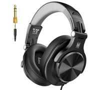 OneOdio Cuffie over-ear cablate A71D, cuffie con microfono da studio, cuffie stereo DJ Hi-Res con design pieghevole, jack da 3,5/6,35 mm per registrazione amplificatore, podcast, mixing, PC, chitarra