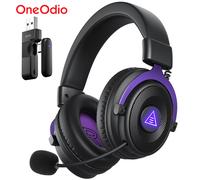 Oneodio EKSA E900 WT Cuffie da Gaming Wireless 2.4G Tri-Mode Over-Ear Bluetooth con Microfono RGB per PC PS4 PS5 80 Ore di Autonomia