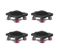 ONEON Kit Sposta Mobili con Ruote - Agg. Connect Dolly 4Pz | Ruote a Rotazione 360° per Spostare Mobili Pesanti e Elettrodomestici, Portata 300 KG