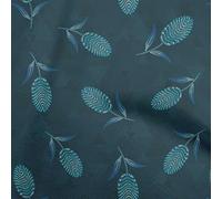 oneOone Chiffon Di Viscosa Blu Ottanio Tessuto Floreale Punteggiato Mestiere Proietta Tessuto Arredamento Stampato Al Metro 42 Pollice largo