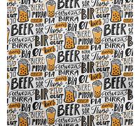 oneOone Jersey Di Cotone Arancia Tessuto Testo Forniture Quilting Stampano Cucire Il Tessuto Al Metro 58 Pollice largo