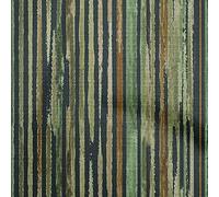 oneOone Jersey Di Viscosa Verde Foresta Tessuto Linea A Righe Vestire Tessuto Di Stampa Del Tessuto Al Metro 60 Pollice largo