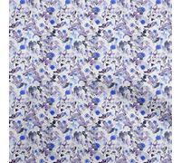 oneOone Popeline Di Cotone Blu Tessuto Colore Dell'Acqua Tessuto Per Il Cucito Tessuto Stampato Mestiere Al Metro 42 Pollice largo
