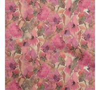 oneOone Tabby Seta Rosa Tessuto Abstract Floral. Tessuto Per Il Cucito Tessuto Stampato Mestiere Al Metro 42 Pollice largo