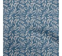 oneOone Velluto Blu Medio Tessuto Floreale Mestiere Proietta Tessuto Arredamento Stampato Al Metro 58 Pollice largo