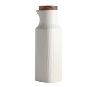 Onepine Dispenser di olio in ceramica da 300 ml, antigoccia, dispenser per olio d'oliva, contenitore per spezie con coperchio