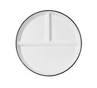 OnePine Piatto Ceramica con Scomparti per il Controllo Delle Porzioni, Diviso in 3 Parti, con Divisori per Adulti per Dimagrire