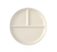 OnePine Piatto menu in porcellana divisa, piatto da dessert, piatto da insalata con 3 scomparti, piatto per controllo porzioni in ceramica, piatti divisi per adulti