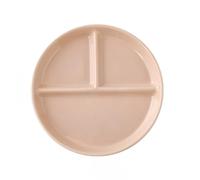 OnePine Piatto menu in porcellana divisa, piatto da dessert, piatto da insalata con 3 scomparti, piatto per controllo porzioni in ceramica, piatti divisi per adulti