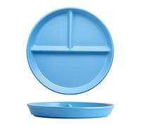 OnePine Porcellana Piatti da Portata Piatti da Pranzo Divisi Piatto Diviso in Tre per Dieta Piatto Dimagrante Ceramica Piatto da Insalata