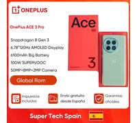 OnePlus ACE 3 Pro Smartphone 5G Snapdragon 8 Gen 3 6.78"120Hz Disyplay 50MP Fotocamera 6100mAh Batteria 100W SUPERVOOC Global Rom Green 16+256GB