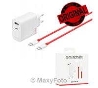ONEPLUS CARICABATTERIE ORIGINALE CASA SUPERVOOC 80W CHARGING DUAL USB/C 7943D8A