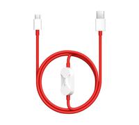 OnePlus Cavo usb type-c, SUPERVOOC 2 in 1 USB A a tipo C + POGO PIN per ricaricare telefono e orologio contemporaneamente, ricarica rapida 80 W 10 A 1,2 M rosso, per OnePlus 13/13R/Nord5/CE5/Watch3