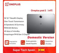 OnePlus Pad 2 Tablet Global Rom Snapdragon 8 Gen3 8/16GB di RAM + 128/512 12.1 ''144Hz Schermo 67W SUPERVOOC 13MP Fotocamera OxygenOS 15 8GB+256GB Khaki Green