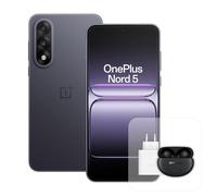 OnePlus Smartphone Nord 5 12 GB RAM 512 GB Storage Display AMOLED 6,83 Pollici 144 Hz, Snapdragon 8s Gen 3, Doppia fotocamera 50 MP, Batteria 5200 mAh, con caricabatterie 80W e Nord Buds 3 Pro, Grigio