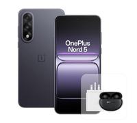 OnePlus Smartphone Nord 5 8 GB RAM 256 GB di archiviazione, schermo AMOLED 6,83 Pollici 144 Hz, Snapdragon 8s Gen 3, doppia fotocamera 50 MP, batteria 5200 mAh, caricatore 80 W e Nord Buds 3 Pro